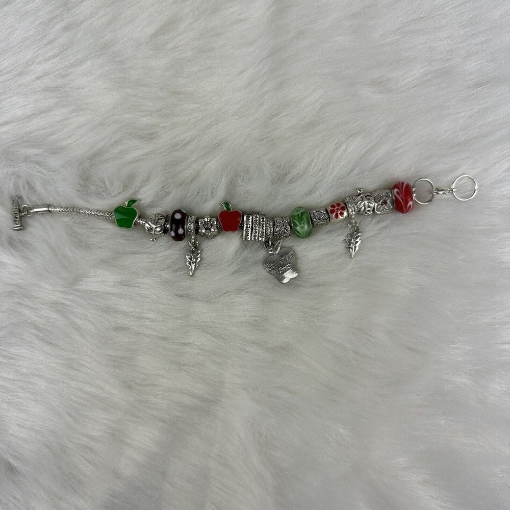 Willabee and Ward Monthly Charm Bracelet September Teacher School Multicolor
